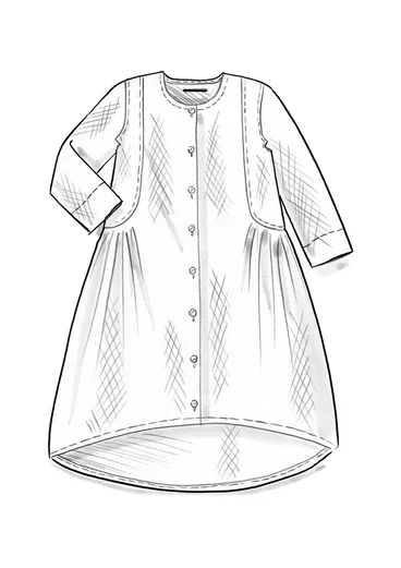 Webkleid „Olivia“ aus Bio-Baumwolle - schwarz
