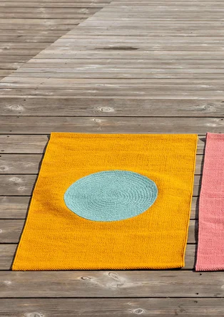 Half Sun Rug Sun small rug in organic cotton