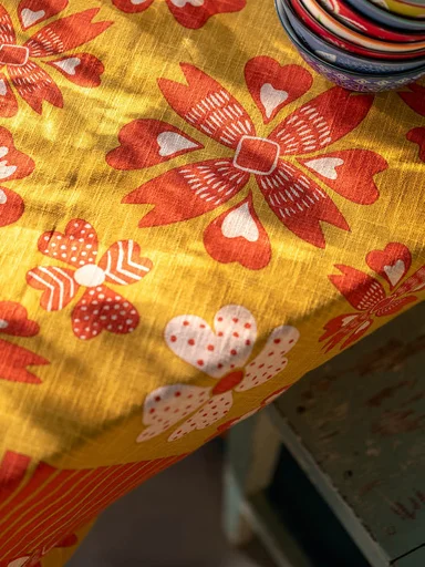 “Soni” tablecloth in organic cotton