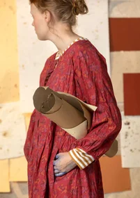 “Petunia” woven organic cotton dress - rosewood