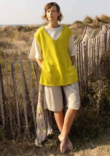 Organic cotton/linen jersey top - feather