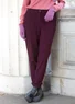Bukser i bomuld/elastan (aubergine XXL)