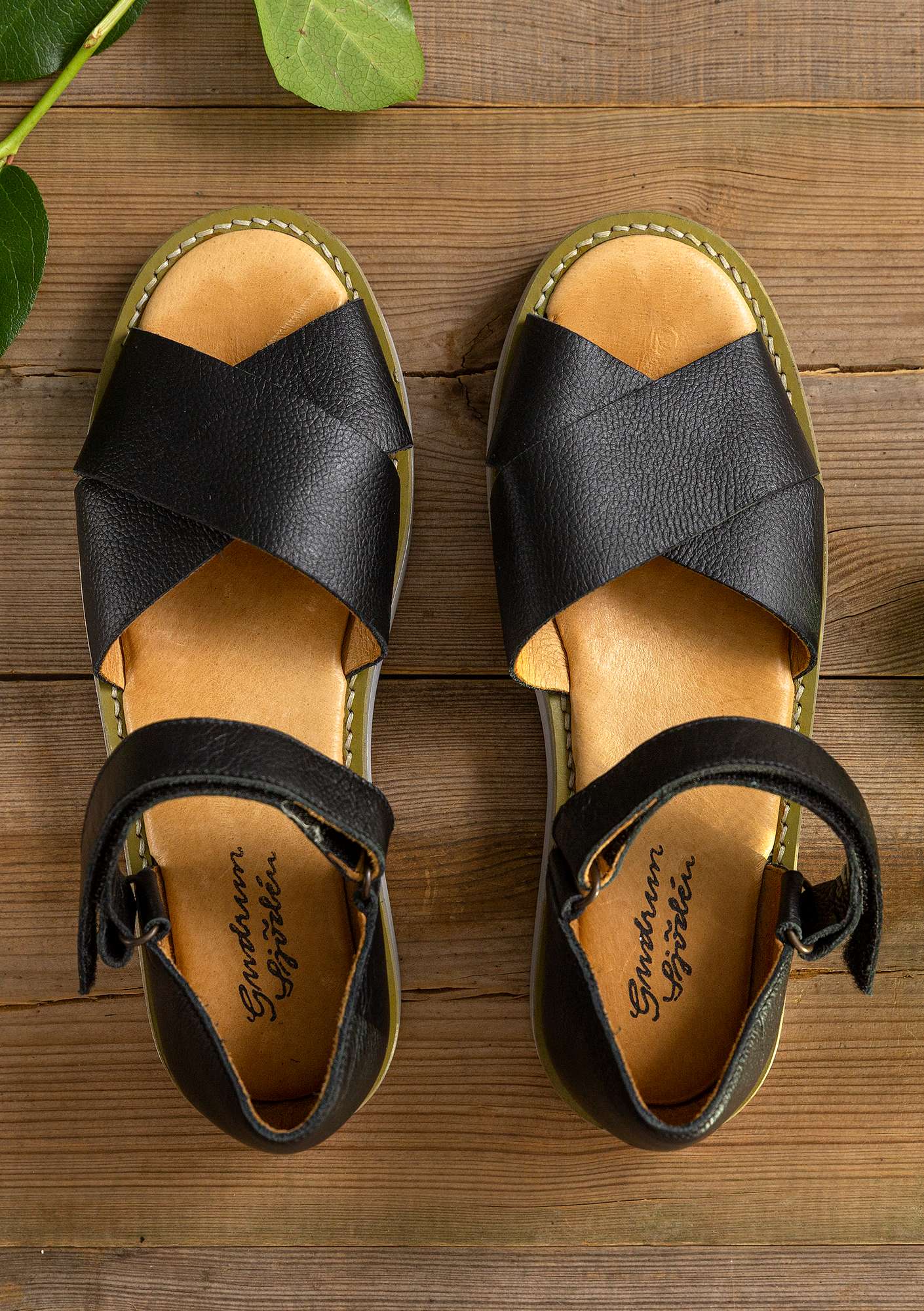 Nappa sandalen zwart thumbnail