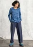 Organic cotton/elastane jersey trousers (ink blue XS)