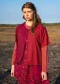 Blouse "Desert" en coton biologique (hibiscus foncé S)