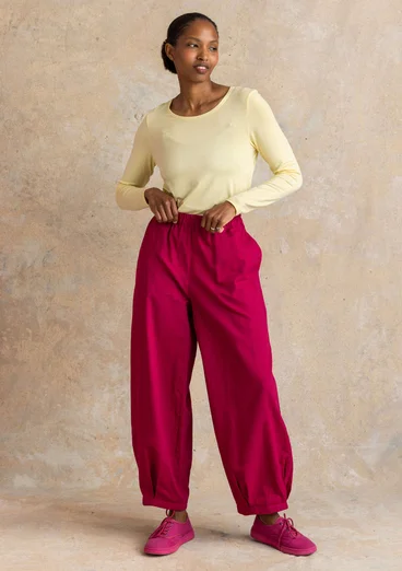 Top ”Bianca” en jersey de lyocell/élasthanne - jaune pastel