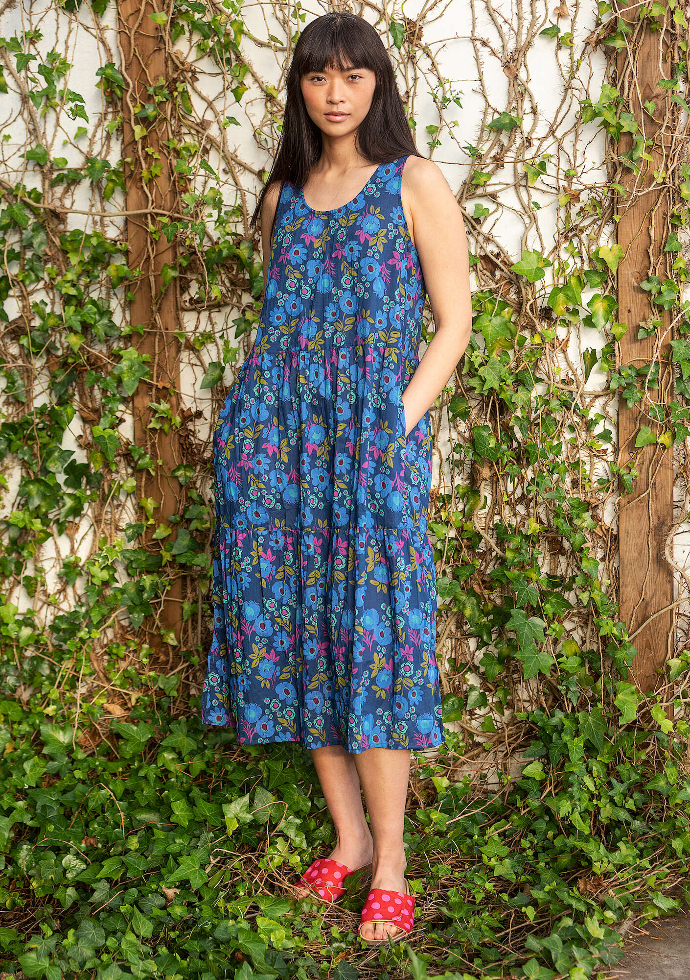 Kleid „Adonis“ aus Öko-Baumwolle indigoblau thumbnail