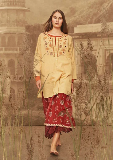 "Mirror" woven organic cotton tunic -