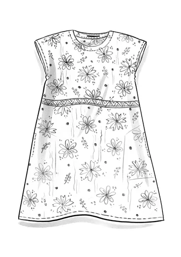 Kleid „Mallika“ aus Öko-Baumwolle - himmelblau