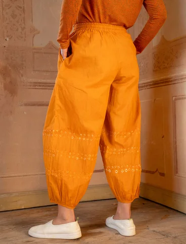 “Buij” organic cotton trousers - tagetes
