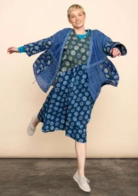 Kleid „Clay“ aus Bio-Baumwollgewebe - indigo