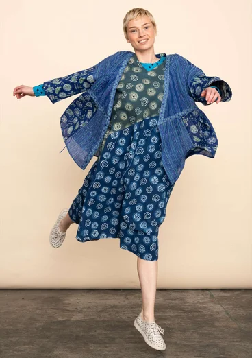 Kleid „Clay“ aus Bio-Baumwollgewebe - indigo