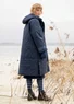 Manteau "Svalbard" en tissu matelassé en coton biologique tissé (encre M)
