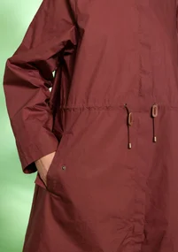 “Madison” parka in organic cotton - beetroot