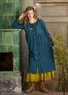Robe "Helga" en coton biologique tissé (pétrole foncé XXL)