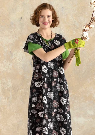 Kleid „Peony“ aus Öko-Baumwolle/Modal - schwarz