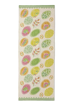 “Nest” hallway runner in organic cotton - cicada