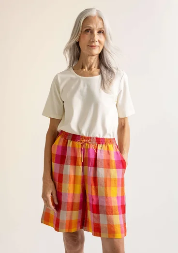 Geweven linnen short "Seraj" - multicolour