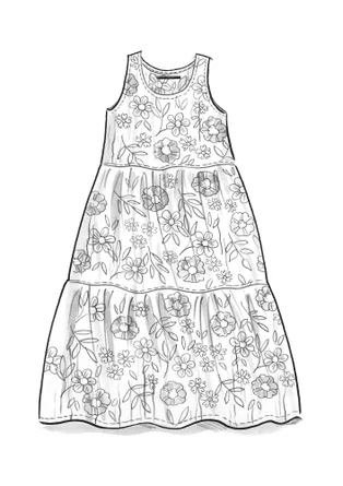 Robe "Bouquet" en coton biologique tissé - cytise