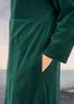 Velour dress in organic cotton/recycled polyester/spandex (bottle green M)