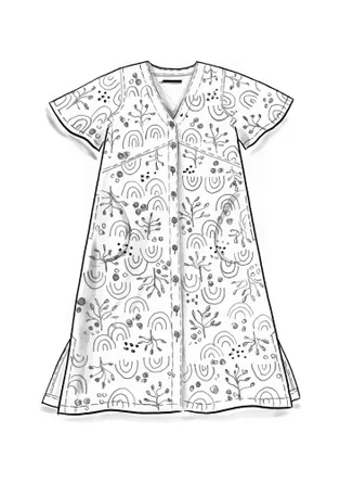 “Pearl” woven viscose/linen dress - black