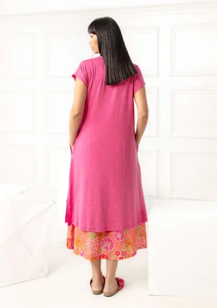 Robe "Galilei" en jersey de lyocell/élasthanne - pivoine foncé