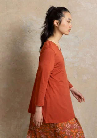 Jerseyshirt „Ophelia“ aus Bio-Baumwolle/Modal - krapprot