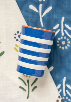 Vas "Caramel" i keramik - halvblekt