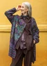 Gilet croisé "Augusta" en laine mélangée (chocolat noir L)