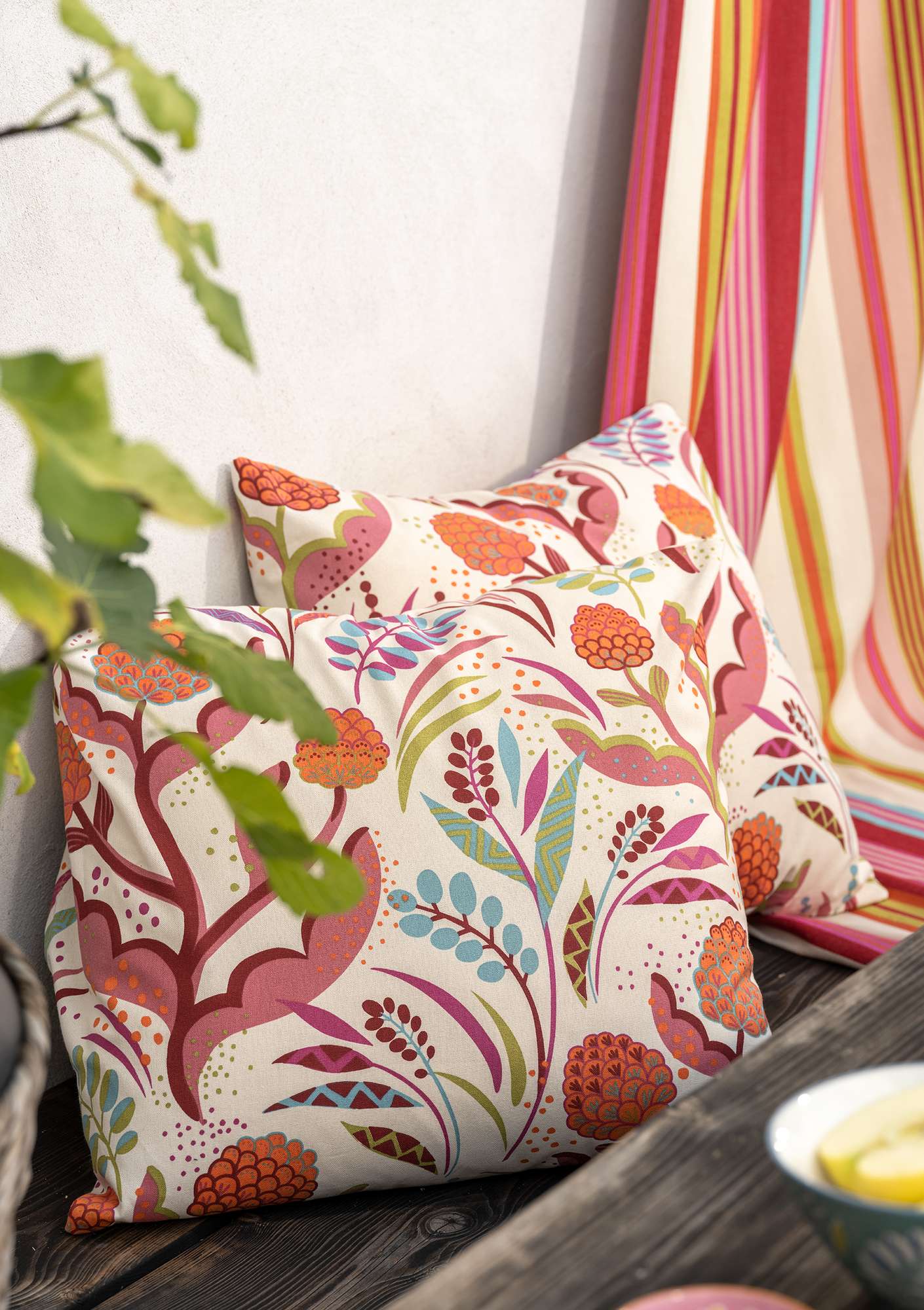 “Artichoke” organic cotton fabric multicoloured thumbnail