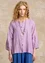 Linen blouse (powder purple/striped M)