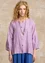 Linnen blouse (poederpaars/gestreept size(culture.Name/sizeKey))