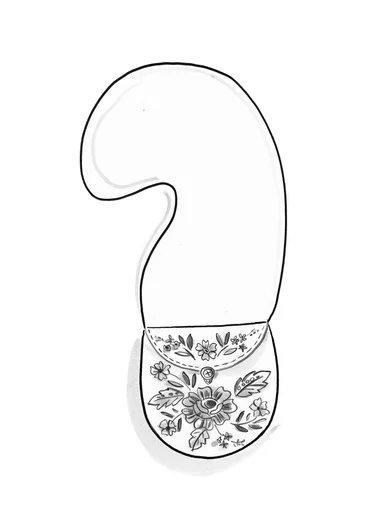 “Nome” wool bag - birchleaf