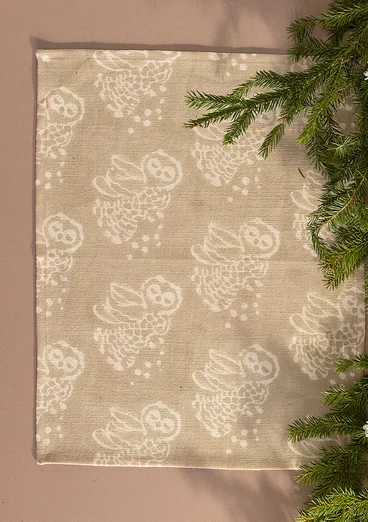 Bordstablett "Taiga" i ekologisk bomull - natur