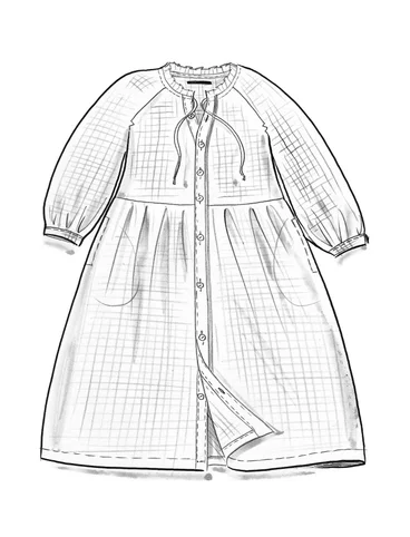 Robe "Ottilia" en coton biologique tissé - blklocka