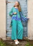 “Ängskär” organic and recycled cotton cardigan (aqua green XS)