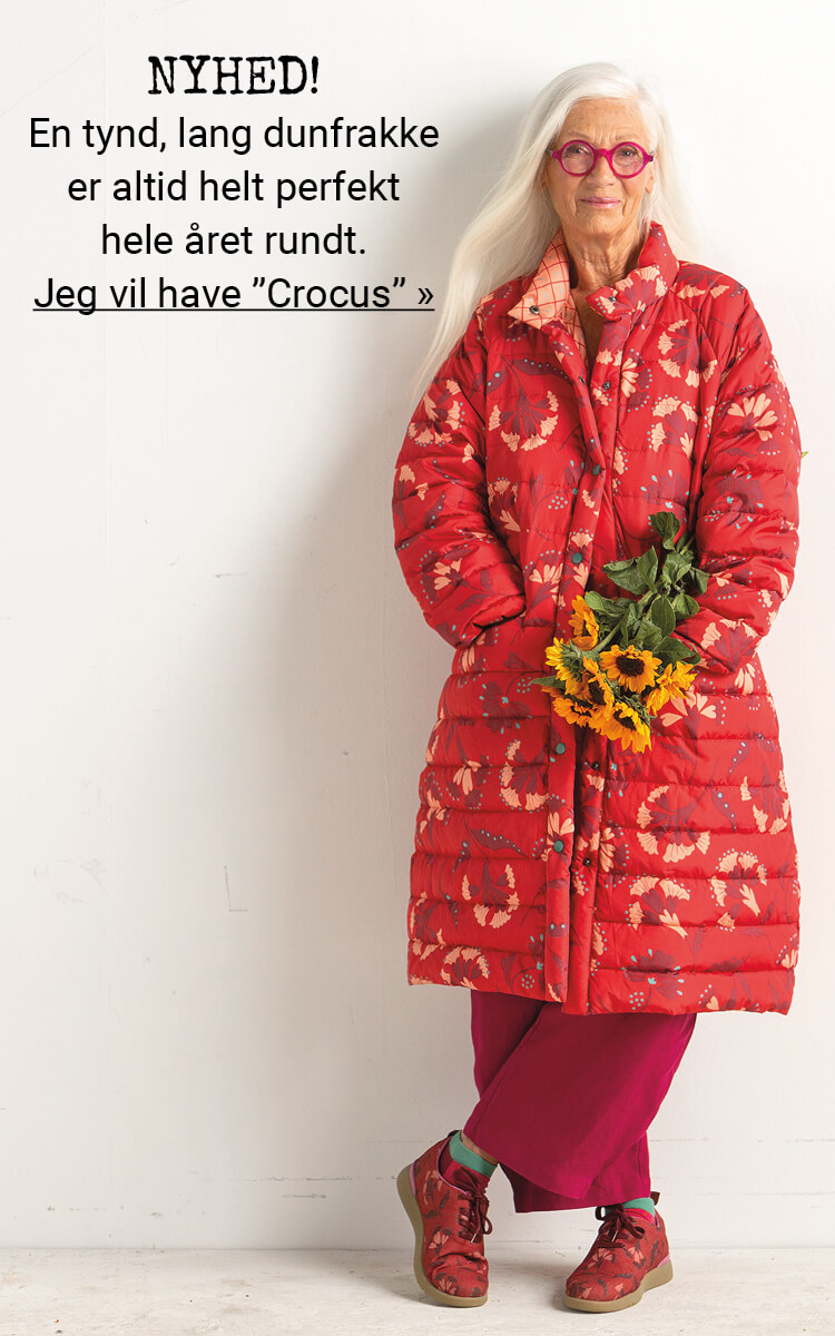 New arrival! “Crocus” down coat made from recycled polyester/recycled down