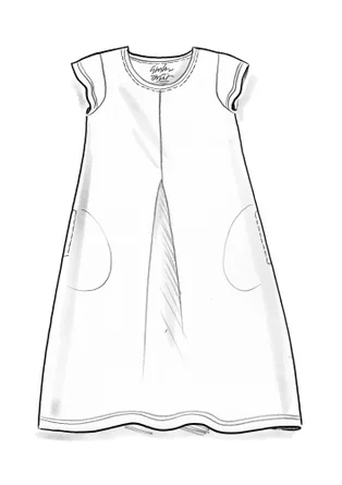 Robe "Jane" en jersey de coton biologique/élasthanne - noir