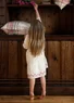 “Twinkle” children’s nightgown in organic cotton (light ecru L)