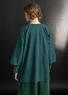 Vevd kimono i økologisk bomullsdobby (opalgrønn S)