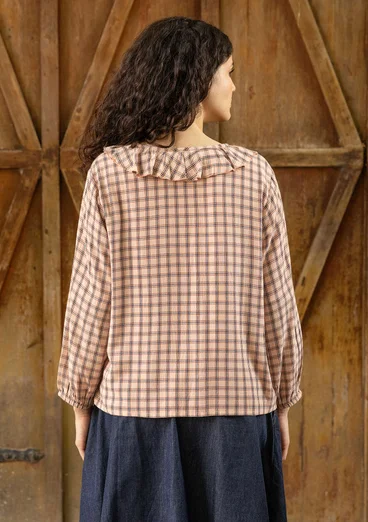 Webbluse „Juliette“ aus Viskose - hellpfirsich