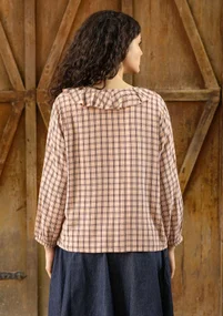 Webbluse „Juliette“ aus Viskose - hellpfirsich