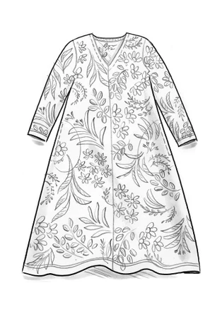 Gemustertes Jerseykleid „Sanvi“ aus Bio-Baumwolle - rote bete