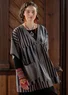 “Sofia” organic cotton smock blouse (black M)