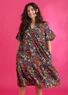 “Sommaräng” woven organic cotton/modal dress (black M)