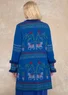 Strickjacke „Fåle“ aus Lammwollmischung/Bio-Baumwolle (tiefblau L)
