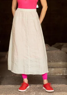 Woven skirt in linen - natural
