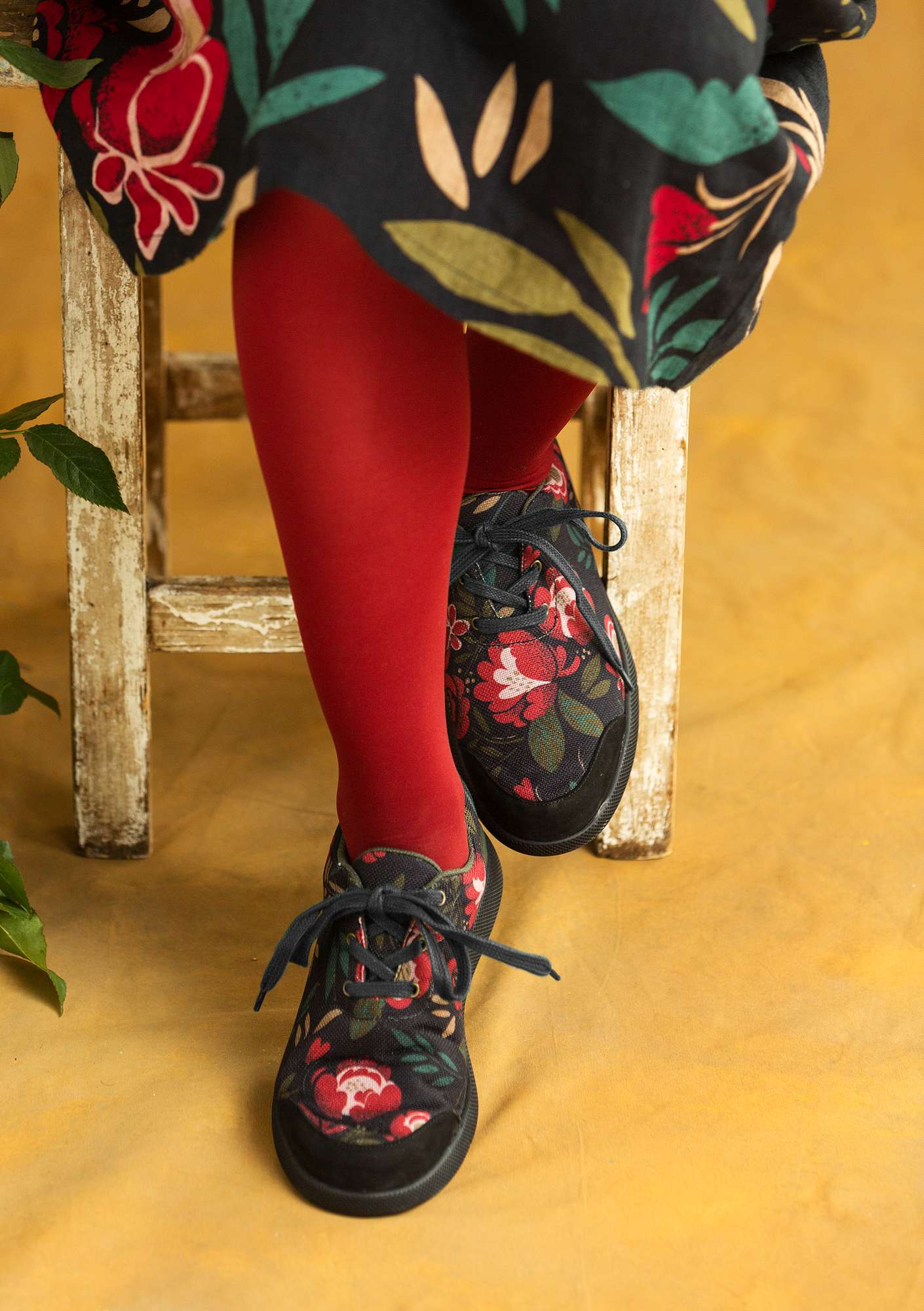 Sneakers «Olga» i resirkulert polyester svart thumbnail