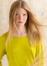 “Ada” jersey top in lyocell/spandex (lime green/patterned XS)