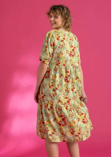 “Sommaräng” woven organic cotton/modal dress - pistachio